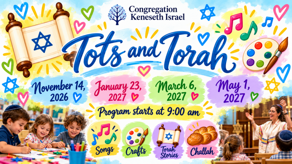 Tots and Torah Banner